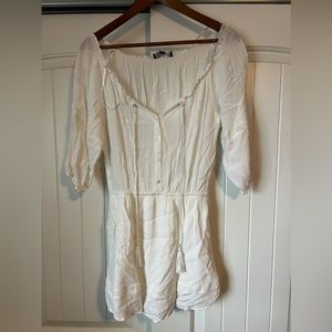White linen type dress